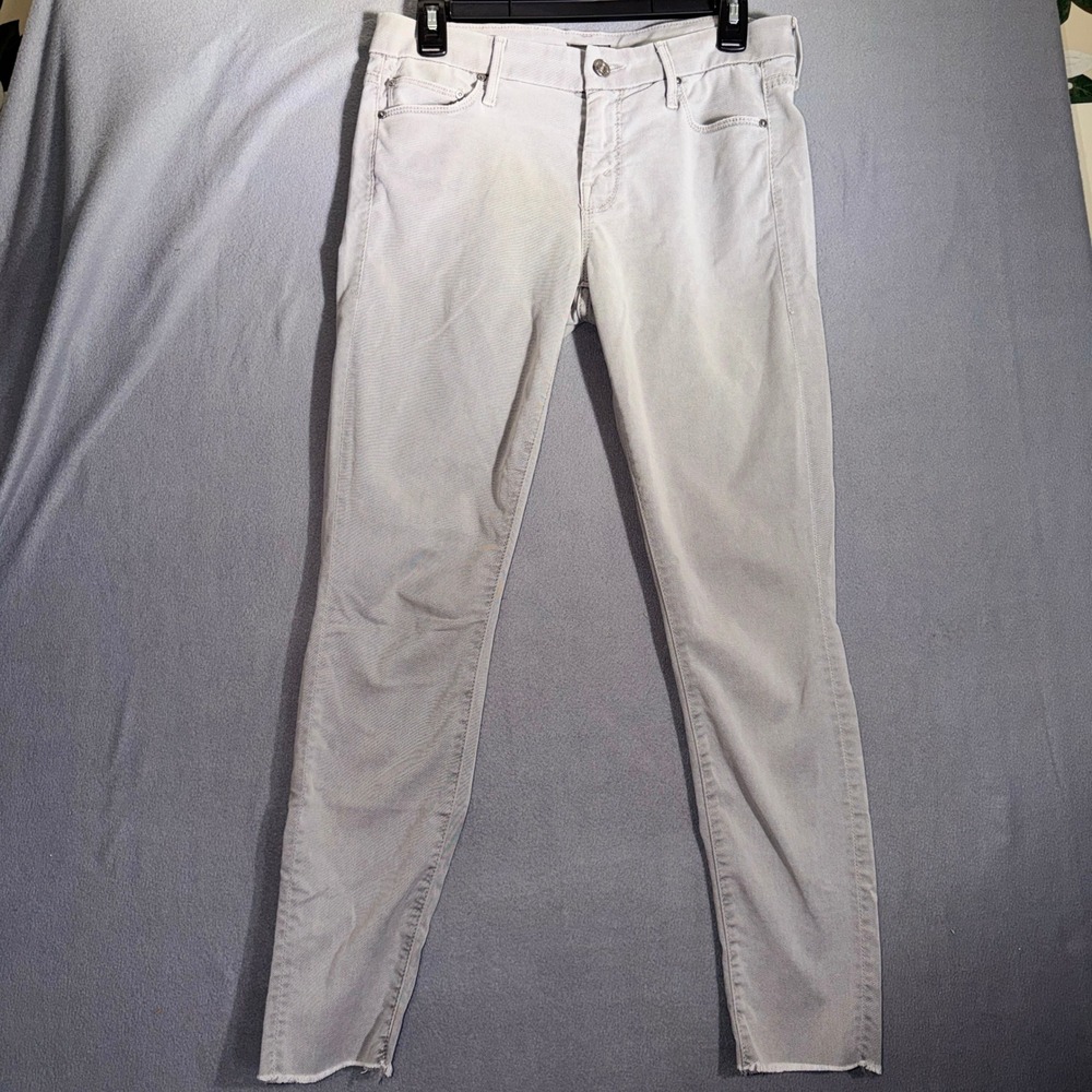 MOTHER 28‎ "The Looker" Grey Skinny Jeans Raw Hem Casual Minimalist Streetwear